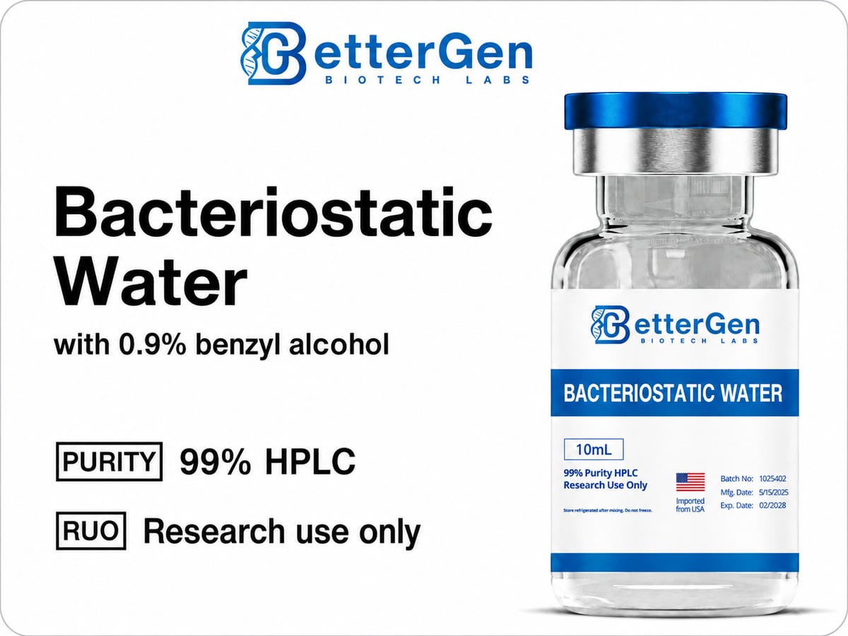 Bacteriostatic Water — USP Grade purity, Sterile Solution